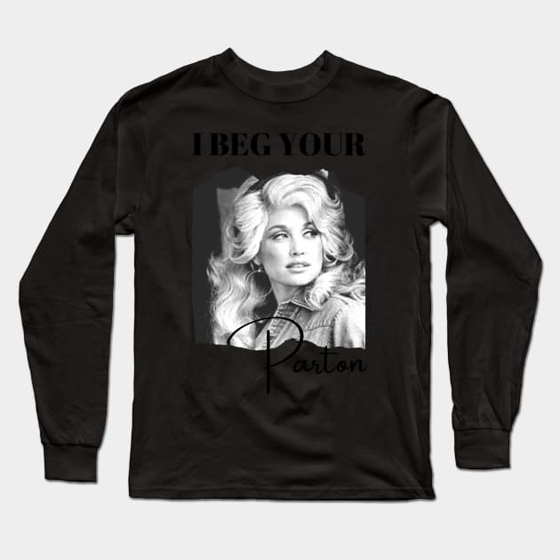 Dolly-Parton Long Sleeve T-Shirt by Mum and dogs